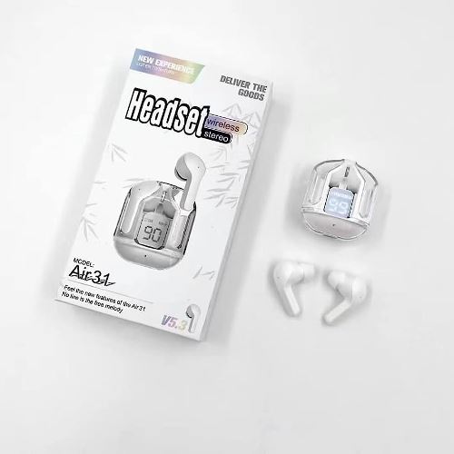 AIR 31 Airpods | Bluetooth Air31 Earbud - Without Pouch ( Random Colour)