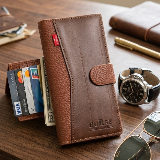 Pure Leather Wallet For Men – Slim Bifold Genuine Leather Wallet