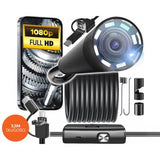 USB Endoscope Mini Hidden Camera 1080P With 8 Adjustable LED Lights & 5M Waterproof Cable