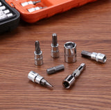 46-Piece Socket Wrench Set – Complete Ratchet & Bit Tool Kit