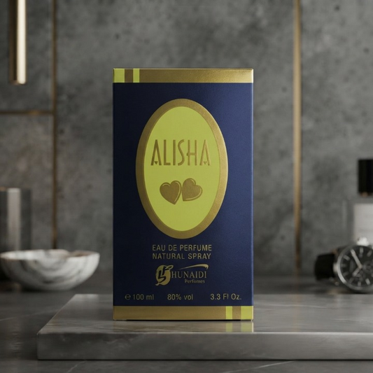 Alisha Blue Eau De Parfum By Hunaidi - Fragrance Product Designed For Scent And Daily Grooming Routine - 100ML