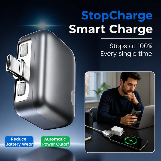 PopGuard 140W Automatic Charging Disconnector | Smart Auto Power Cut-Off Battery Guardian | Fast Charging Protector - Without Box