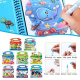 Magical Drawing Books With Pen, Water Reveal Activity Book For Kid  (random Design Books)