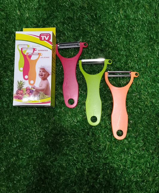 3-In-1 Vegetable And Fruit Peeler Set For Easy Peeling, Slicing, And Cutting Of Fresh Produce