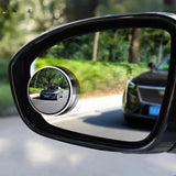 Car Blind-Spot Side Mirror Silver Frame - (2 Pc / Set)