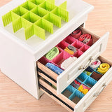 Pack Of 4 Plastic Drawer Dividers DIY Adjustable Partition Boards For Cabinets Wardrobes And Household Storage (Random Color)