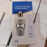 Smart Infrared PIR Motion Sensor E27 Bulb Holder | Auto On/Off Socket Switch | Energy Saving Lamp Base