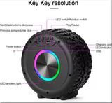 RGB Tyre Shape Wireless Bluetooth Speaker With LED Light