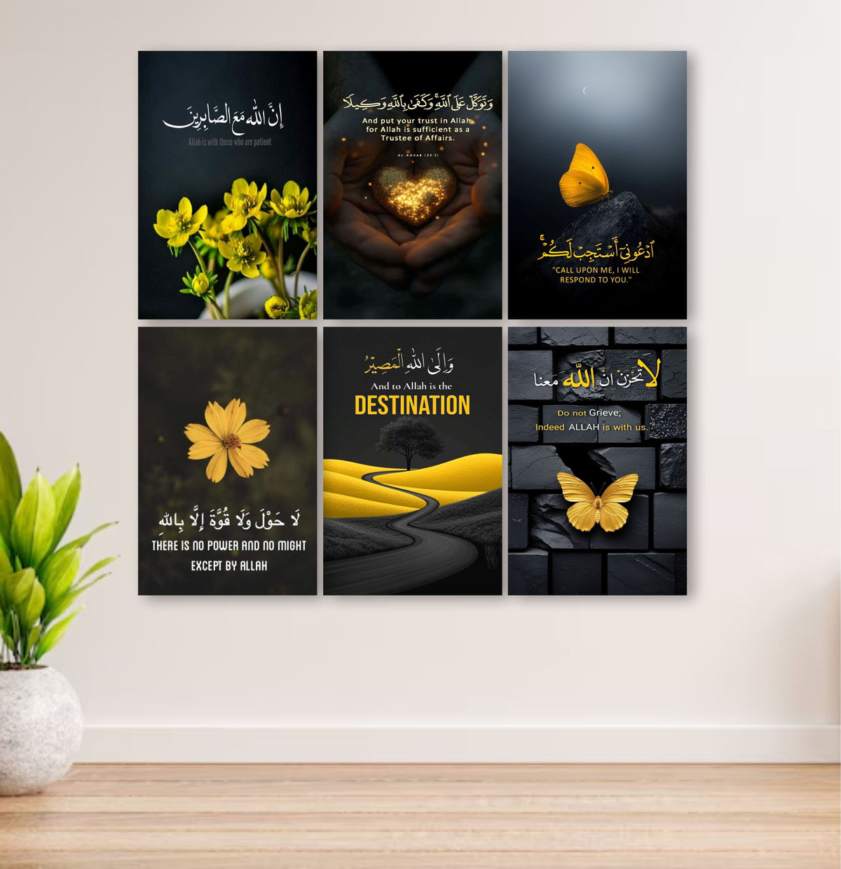 Set Of 6 Premium Wall Art Photo Tiles – Modern Home Decor Sets 8X11
