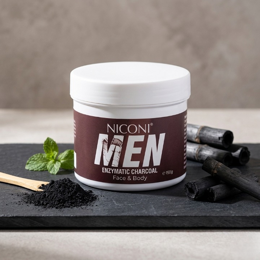 Niconi Men Enzyme De-Tan Pack For Face & Body | Deep Cleansing Tan Removal Formula | 300gram