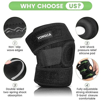 1 PCs Adjustable Knee Cap Support Kneepad Adjustable Sports Leg Knee Brace Wrap Knee Protector