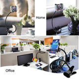 High Quality Mobile Phone Stand | 360° Rotating Flexible Holder | Powerful Grip Bedside Lazy Snake Stand | Random Colour