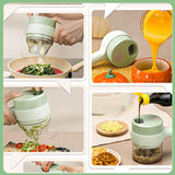 Electric Handheld Vegetable Cutter Slicer Multifunctional Food Chopper Compact Durable And Easy To Use Kitchen Tool