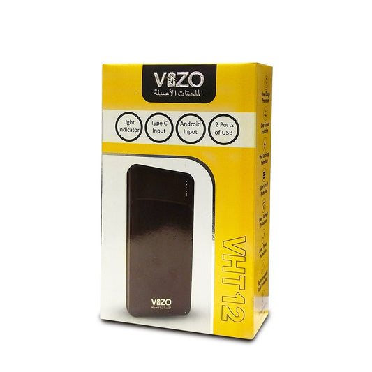 VHT-12 – 10,000mAh Full-Size Power Bank | Vizo VHT-12 Power Bank | Best Quality Power Bank Vht12 - Android Power Bank - Random Color