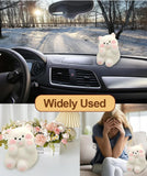 Squishy Stress Relief Funny Novelty Cute Animals Stress Relieving Fidget For Boys Girls Birthday Party Gifts Anxiety&Relaxation For Kids Teenage (White)