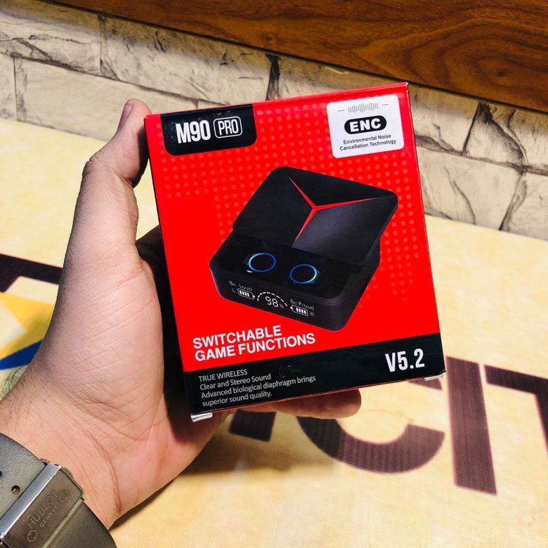 M90 Pro Bluetooth Earbuds With Powerbank Wireless Earphones Gaming