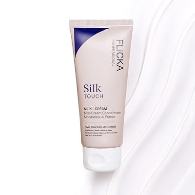 FLiCKA Silk Touch 3‑In‑1 Moisturizer & Primer | Hydrating, Lightweight, Long‑Lasting | Pore Minimizer | 60g