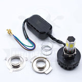 M6 LED Universal Headlight With Fan For All Bikes | Universal Fitting 3 Function High/Low And Flasher Light