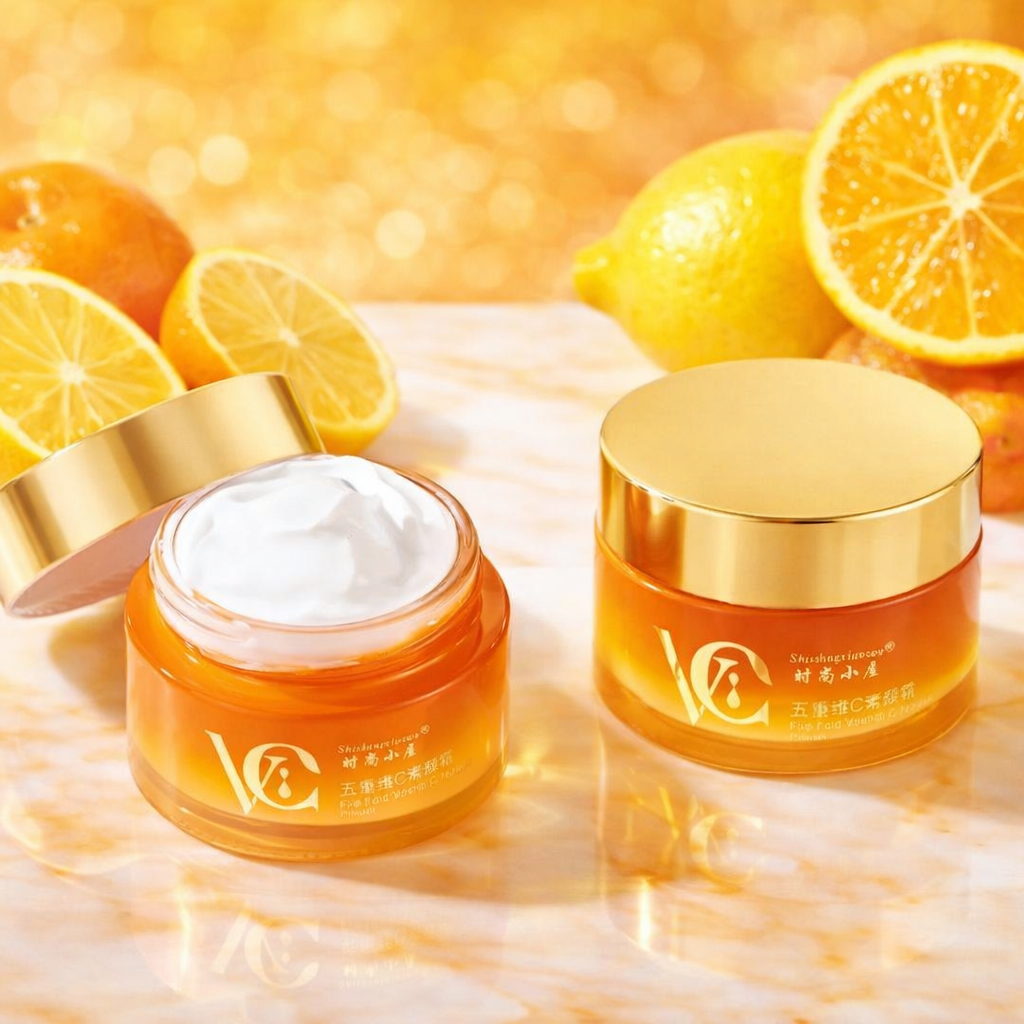 VC Five Fold Vitamin C Tone-Up Cream – Brightening & Hydrating Facial Daily Moisturizer