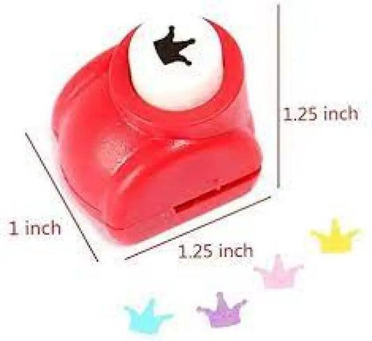 Mini Paper Punch 1 Pc – Assorted Shape DIY Craft Punch For Paper Cutting - Random Color