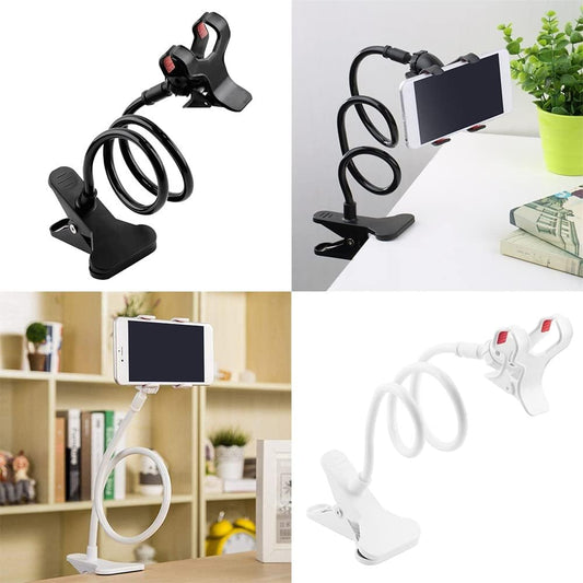 Flexible Snake Mobile Stand – Adjustable Lazy Phone Holder For Desk, Bed & Table (Random Color)