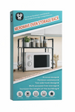 Microwave Oven Storage Rack 2-Tier Kitchen Organizer | Space-Saving Carbon Steel Shelf For Countertop And Utensils | Random Colour ~ Plastic