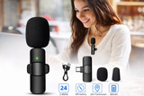 K8 Wireless Collar Microphone 🎤 Type-C Android Supported | Noise Reduction | Vlogging, YouTube & Podcast Mic
