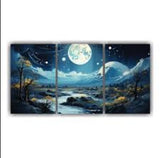 Set Of 3 Motivational Sticky Wooden Frames For Home Office Wall Decore / Sticky Phototiles