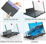 F3 Mobile Screen Magnifier | Enlarged Mobile Screen Amplifier Large Screen Eyes Protection | Size 21.8×16.5×1.2CM (Random Color)
