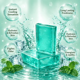 Menthol Cooling Soap Bar | Instant Cooling & Refreshing Bath Soap | Deep Cleansing, Long-Lasting Freshness & Odor Protection | Summer Cooling Soap
