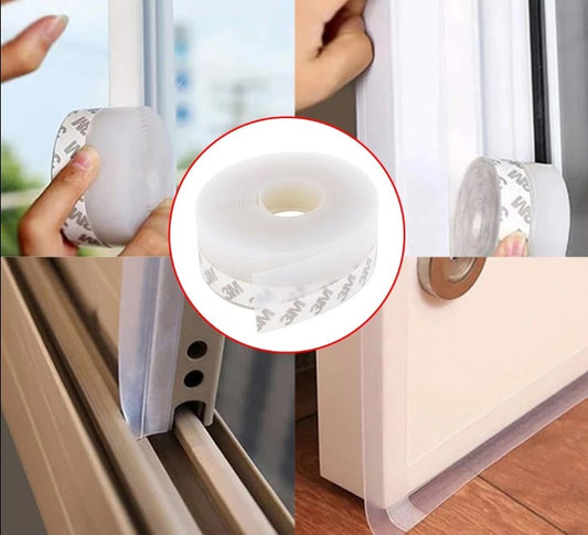 5 Meter Self Adhesive Door Sealing Tape | Weatherproof Door & Window Seal Strip Tape