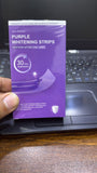 Purple Instant Teeth Whitening Strips – Fast Teeth Whitening Treatment, Color Correcting Technology, 30-Minute Application,