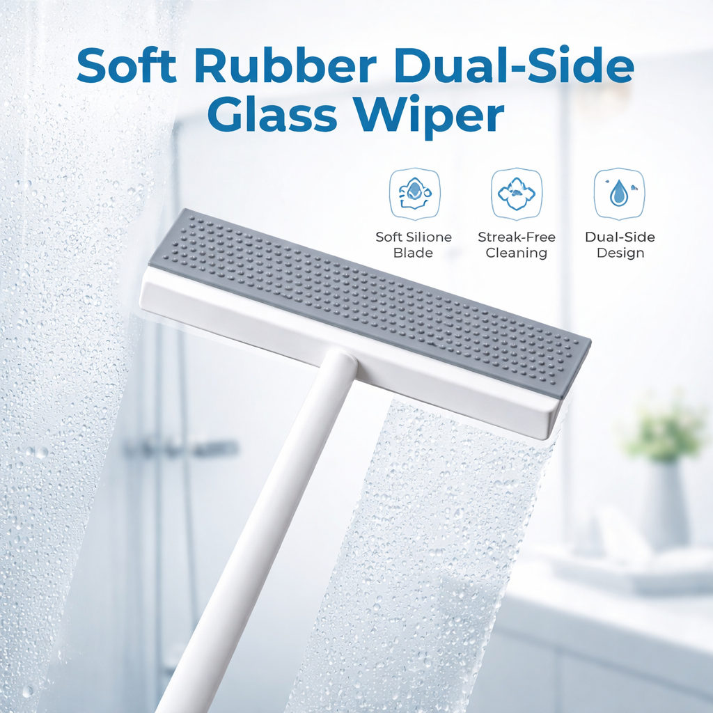 Royal 2 In 1 Scrapper And Glass Wiper – Streak-Free Window & Mirror Cleaning Tool