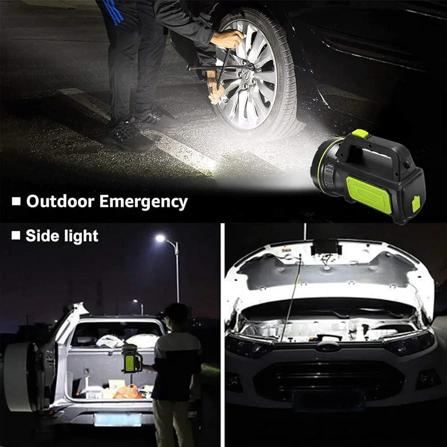 LED Searchlights Handheld Lantern 13000LM 2 Modes USB Rechargeable LED Flashlights High Power Outdoors Camping Hunting Lamp Portable Spotlight