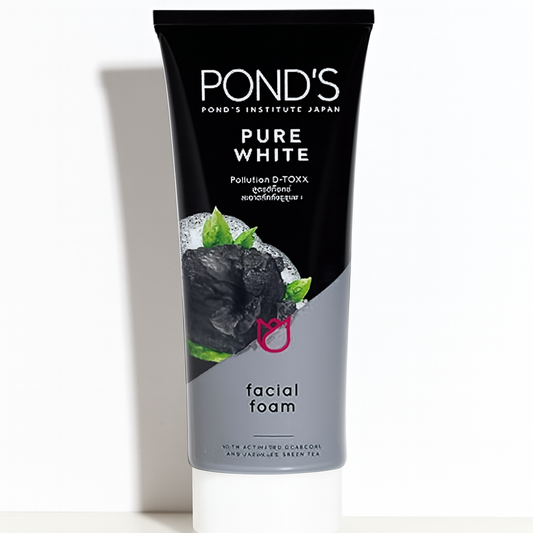 Pond’s Pure White Face Wash With Activated Charcoal – Deep Cleansing & Brightening Daily Face Cleanser (100g)