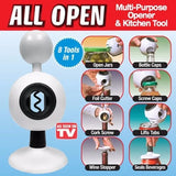 All Open 8 In 1 Multi-Purpose Opener & Kitchen Tool | Destapador Multiusos 8-En-1 Destapa Todo.