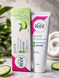 Veet Pure Hair Removal Cream For Dry Skin 100g Is Specially Formulated To Provide Gentle And Effective Hair Removal