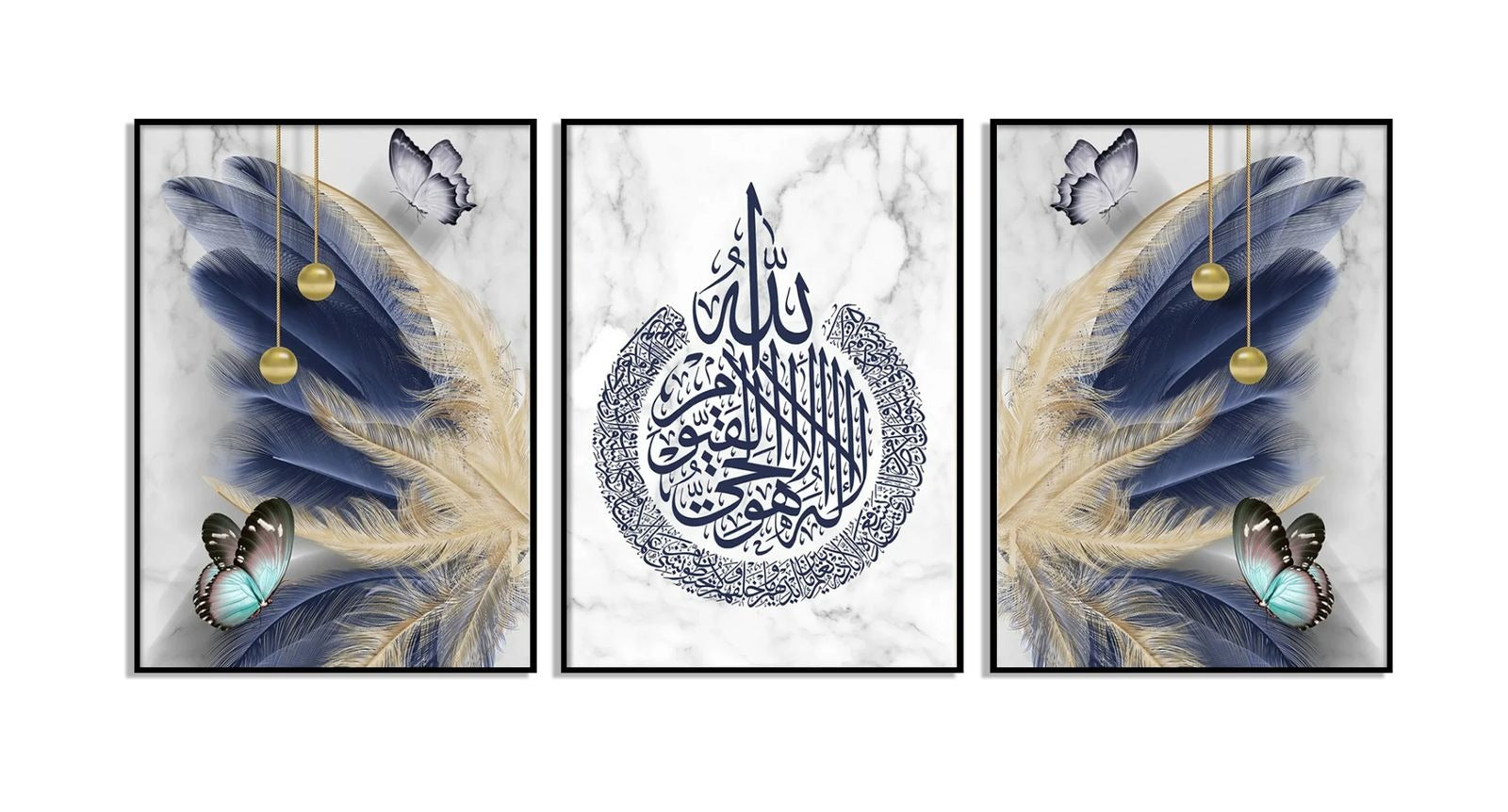 Set Of 3 Premium Wall Art Photo Tiles – Modern Home Decor Sets