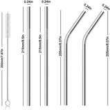 Stainless Steel Straw 5 Pcs Pack