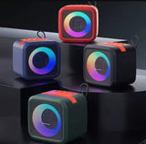 S11 Mini Portable Bluetooth Speaker With Phone Holder, RGB Lights, Super Bass & 10-Hour Playtime – Compact Travel Wireless Speaker (Random Color)