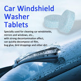 Car Windshield Washer Fluid Concentrate Tablets | Solid Effervescent Wiper Cleaning Tablets | 20-Tablets