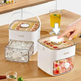 Box Mold Ice Storage Double Layer Ice Cube Tray With Handle Rapid Release Inventive Cold Drink Freezer Tool