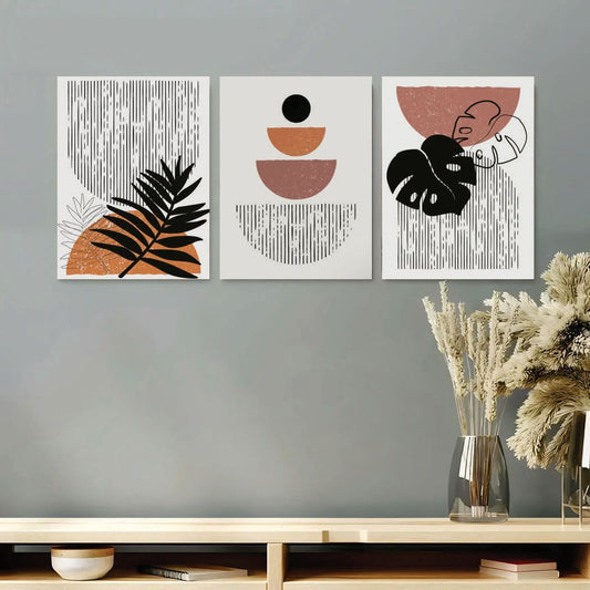 Set of 3 Premium Wall Art Photo Tiles – Modern Home Decor Sets  8x11