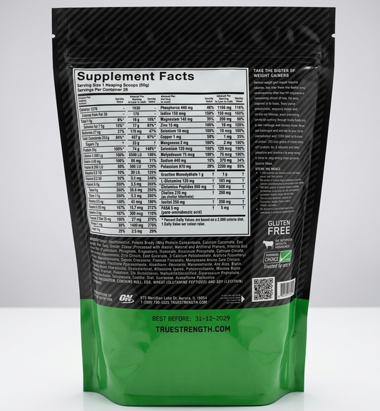 Optimum Nutrition Serious Mass 2LB Weight Gainer – High Calorie Muscle Mass Support