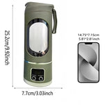 Portable USB Rechargeable Blender & Juicer – Personal Wireless Mini Smoothie Maker With Stainless Steel Blades For Shakes & Juices