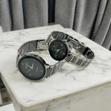 POSITIF Couple Watch – Elegant Matching His & Her Timepieces | Stylish Pair Gift For Lovers, Anniversary & Special Occasions (Without Box Random Colour)