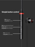 Lenovo Premium Bluetooth Neckband Model 05 – Super Bass Wireless Earphones With Clear Voice & Fast Charging (Black)