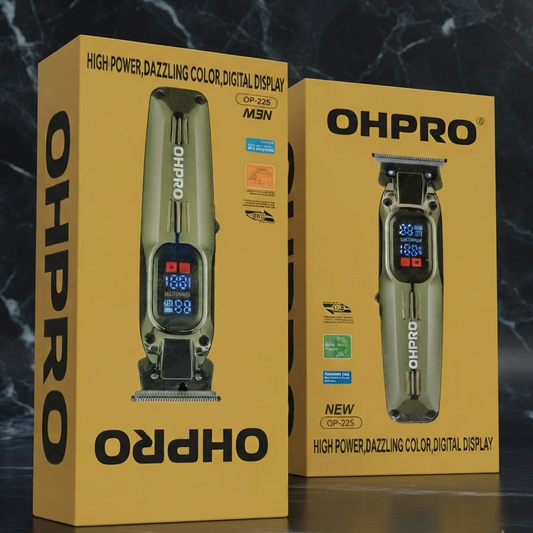 OHPRO OP-225 Professional Hair Trimmer Clipper - Personal Care Product Designed For Grooming And Daily Hygiene Routine