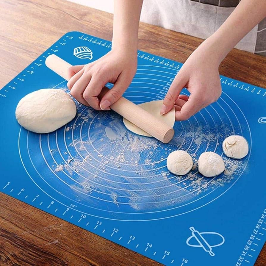 Silicone Roti Mat | Large Size 50x40cm Silicon Roti Mat For Kitchen |  Non-stick Baking Mat Kneading Dough Pad (Random Color)