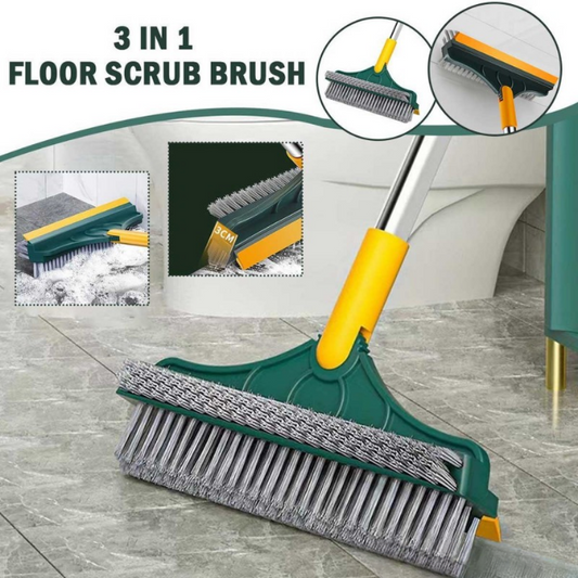 3-In-1 Wiper Brush Extendable | Viper Broom Brush 3in1 | Dual Purpose Cleaning Tool With Strong Bristles And Built In Wiper Blade